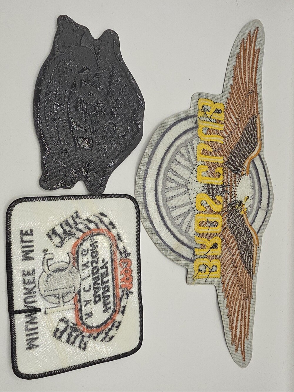 Harley Davidson Patch Lot 12" Bros Club HOG Milwaukee Mile - Picture 4 of 4